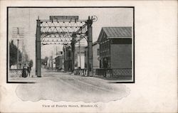 View of Fourth Street Postcard