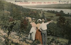 Picturesque Hills Along the Ohio River Postcard