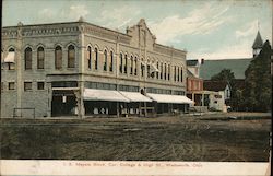 I.S. Meyers Block, Corner of College & High Streets Wadsworth, OH Postcard Postcard Postcard