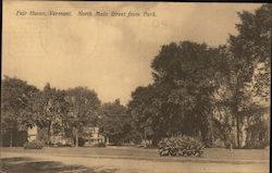 North Main Street from Park Postcard