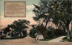 Entrance to Battery Park Postcard