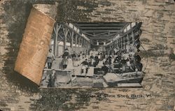 Interior of Stone Shed Postcard