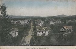 Bird's Eye View Morrisville, VT Postcard Postcard Postcard