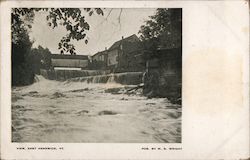 Falls View East Hardwick, VT Postcard Postcard Postcard