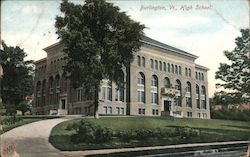 High School Burlington, VT Postcard Postcard Postcard