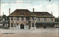 Grand Trunk RR Station, Street View Postcard