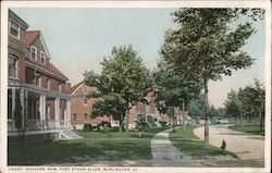 Officers' Row, Fort Ethan Allen Burlington, VT Postcard Postcard Postcard