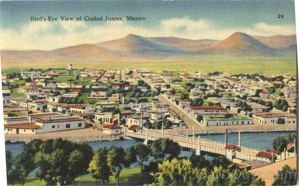Bird's Eye View Of Ciudad Juarez Mexico