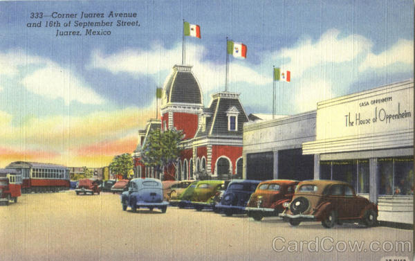 Corner Juarez Avenue, 16th of September Street Mexico