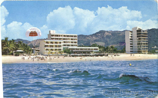New Sport Of Parachutism And Costero Hotel Acapulco GRO Mexico