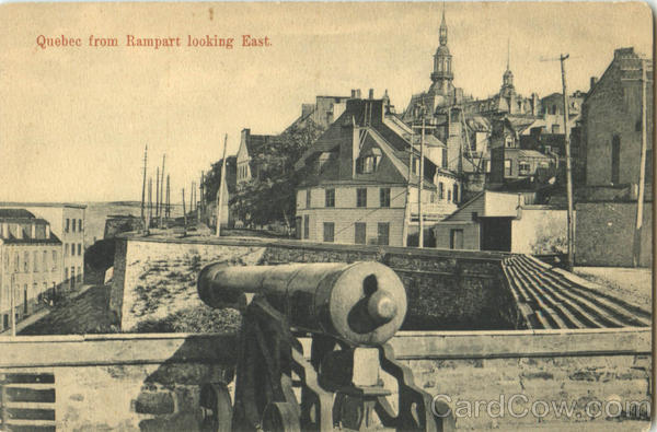 Quebec From Rampart Looking East PQ Canada
