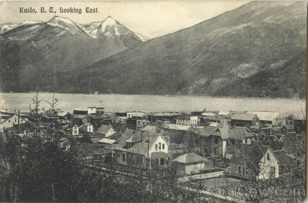 Kaslo Looking East BC Canada British Columbia