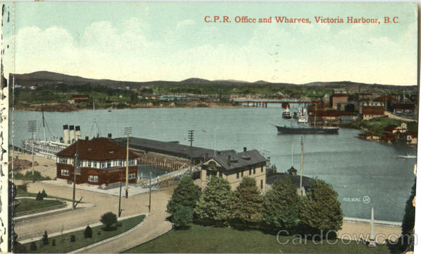 C.P.R. Office And Wharves Victoria BC Canada British Columbia