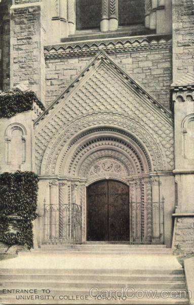 Entrance To University College Toronto Canada Ontario