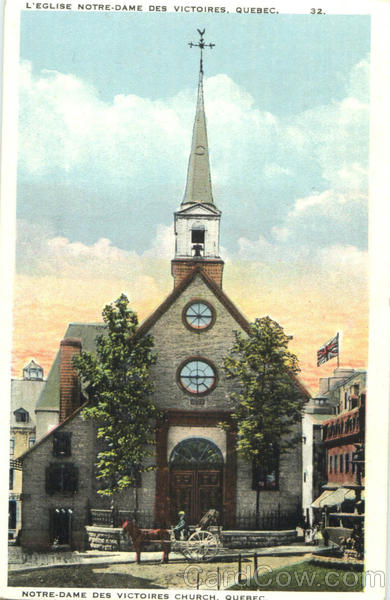 Notre Dame Des Victoires Church PQ Canada Quebec
