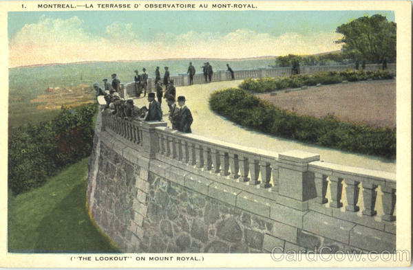 The Lookout On Mount Royal Montreal PQ Canada Quebec