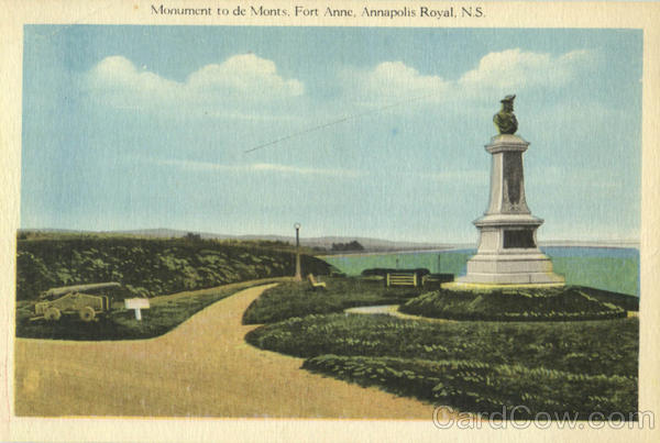 Monument To De Monts, Fort Anne Annapolis Royal NS Canada