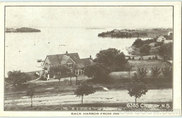 Back Harbor From Inn Chester NS Canada Nova Scotia