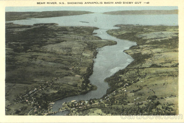 Bear River Showing Annapolis Basin And Digby Gut NS Canada