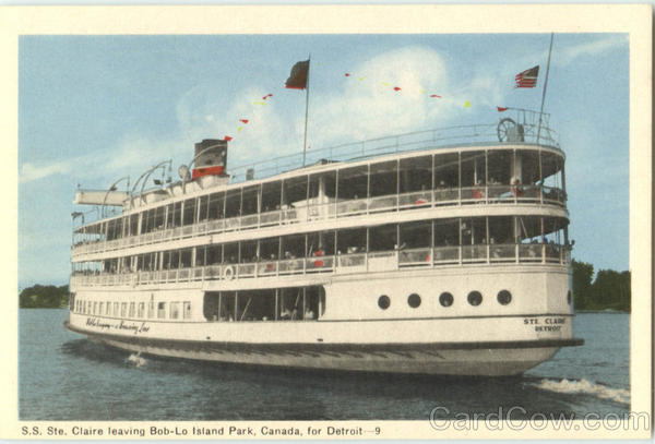 S. S. Ste. Claire, Bob-Lo Island Park Canada Misc. Canada