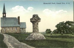 Memorial Park Grand Pre, NS Canada Nova Scotia Postcard Postcard
