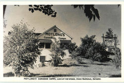 Motlong's Canadian Camps, Sioux Narrows Postcard