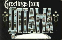 Greetings From Ottawa Ottowa, ON Canada Ontario Postcard Postcard
