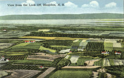 View From The Look Off Blomidon, NS Canada Nova Scotia Postcard Postcard