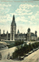 The Western Block Parliament Building Postcard