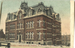 Halifax County Academy Nova Scotia Canada Postcard 