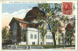 First Methodist Church Hamilton, ON Canada Ontario Postcard Postcard