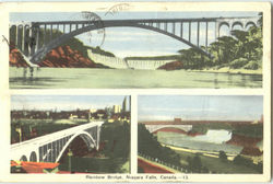 Rainbow Bridge, Niagara Falls Postcard