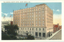 The Admiral Beatty Hotel Saint John, NB Canada New Brunswick Postcard Postcard