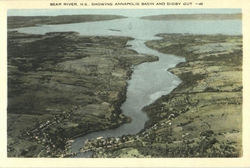 Bear River Showing Annapolis Basin And Digby Gut Postcard