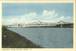 International Bridge Cornwall, ON Canada Ontario Postcard Postcard