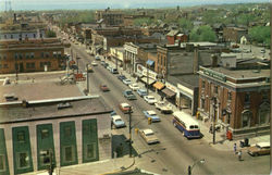 Aerial View Of Downtown, Sault Ste. Marie Postcard
