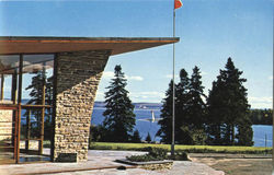 Entrance To The Alexander Graham Bell Memorial Museum, Baddeck Postcard