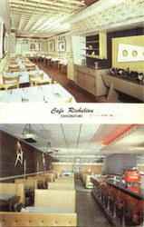 Café Richelieu, 423 Racine Est Postcard