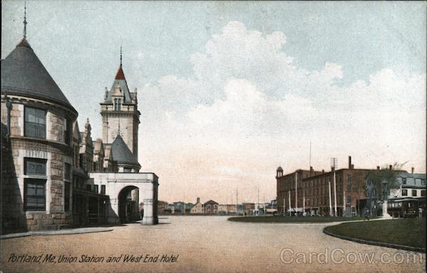 Union Station and West End Hotel Portland Maine