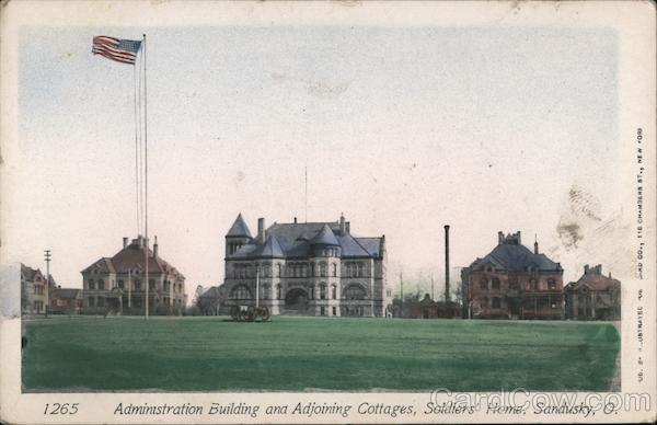 Administration Building and Adjoining Cottages, Soldier's Home Sandusky Ohio