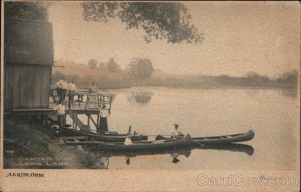 Canoeing at Long Lake Akron Ohio