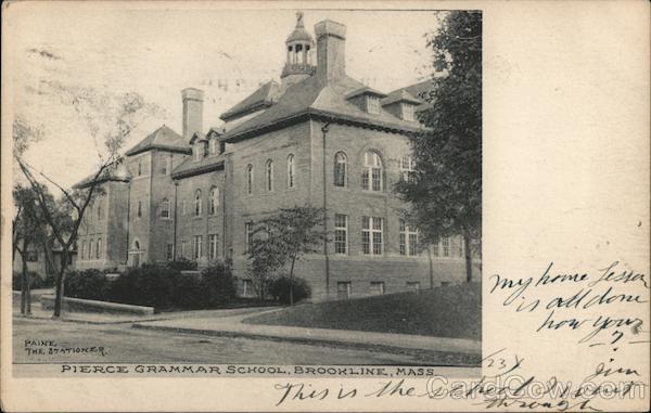 Pierce Grammar School Brookline Massachusetts
