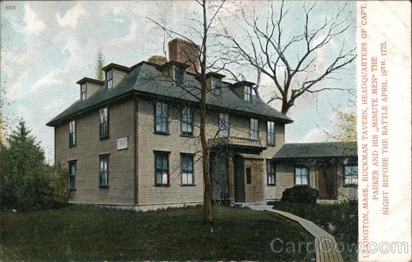 Buckman Tavern, Headquarters of Capt. Parker and his Minute Men Lexington Massachusetts