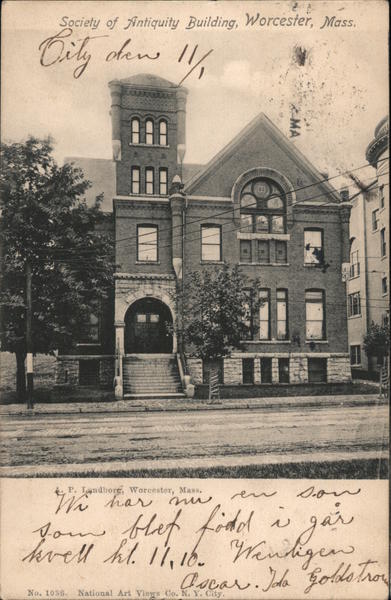 Society of Antiquity Building Worcester Massachusetts