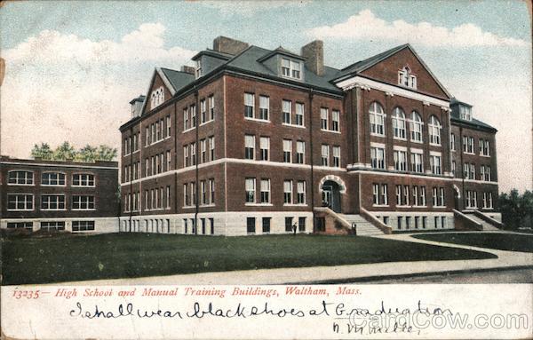 High School and Manual Training Buildings Waltham Massachusetts