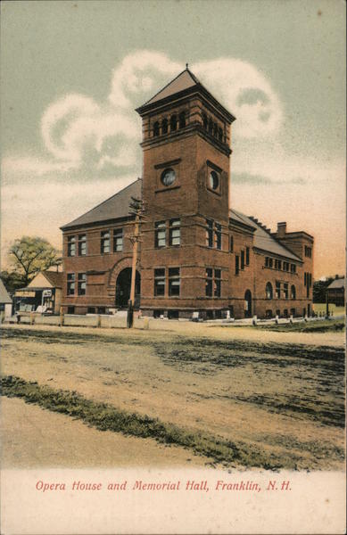 Opera House and Memorial Hall Franklin New Hampshire