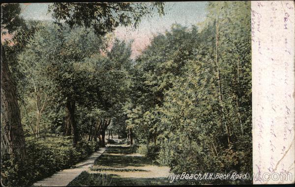Back Road View Rye Beach New Hampshire