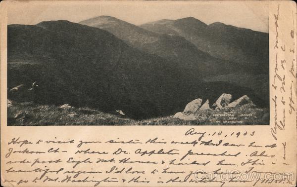 Presidential Range from Mt. Washington Mount Washington New Hampshire