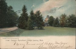 Campus - Agricultural College Postcard