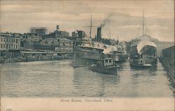 River Scene Cleveland, OH Postcard Postcard Postcard